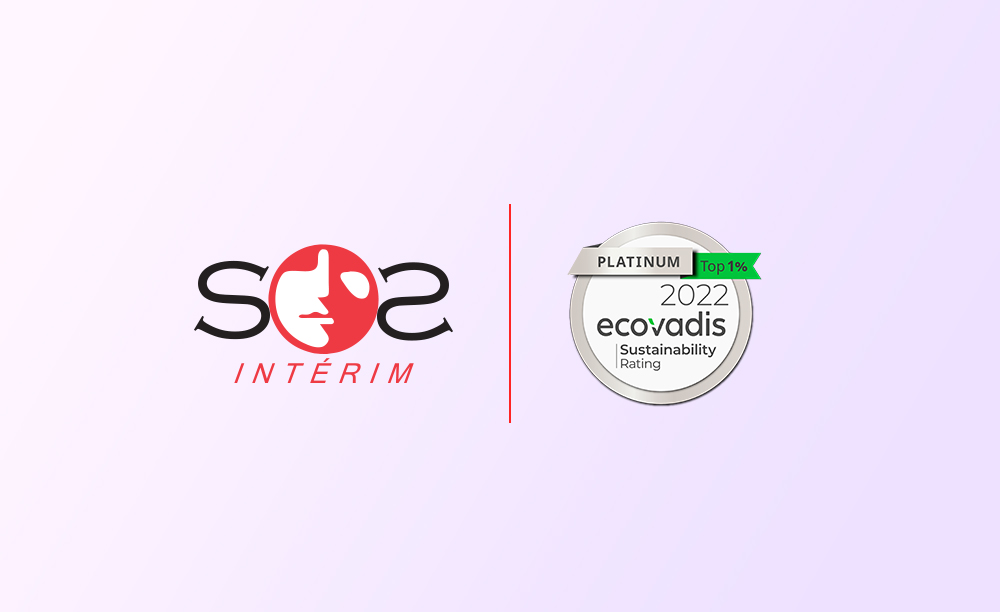 SOS Intérim Ecovadis Platinum